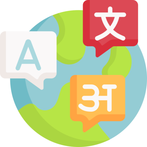 Our languages in the website